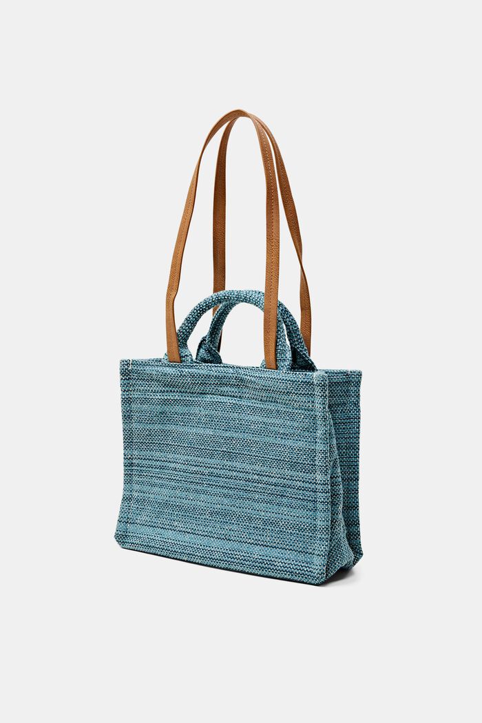 Malá nákupní taška ve vícebarevném provedení, TEAL GREEN, detail image number 2