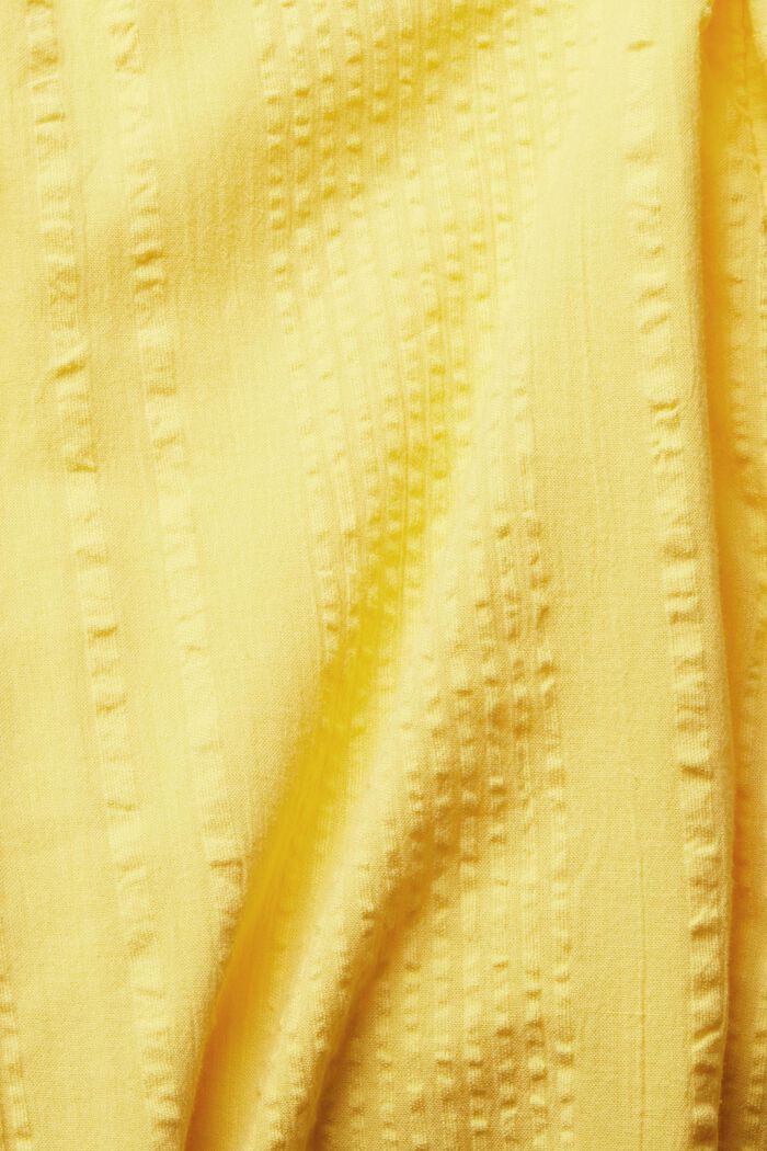 Šaty ze strukturované bavlny, YELLOW, detail image number 1