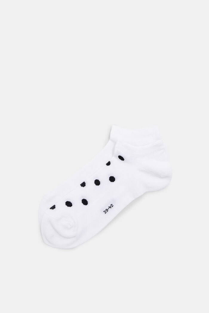 2 párů ponožek do tenisek se síťovinou, bio bavlna, WHITE, detail image number 0