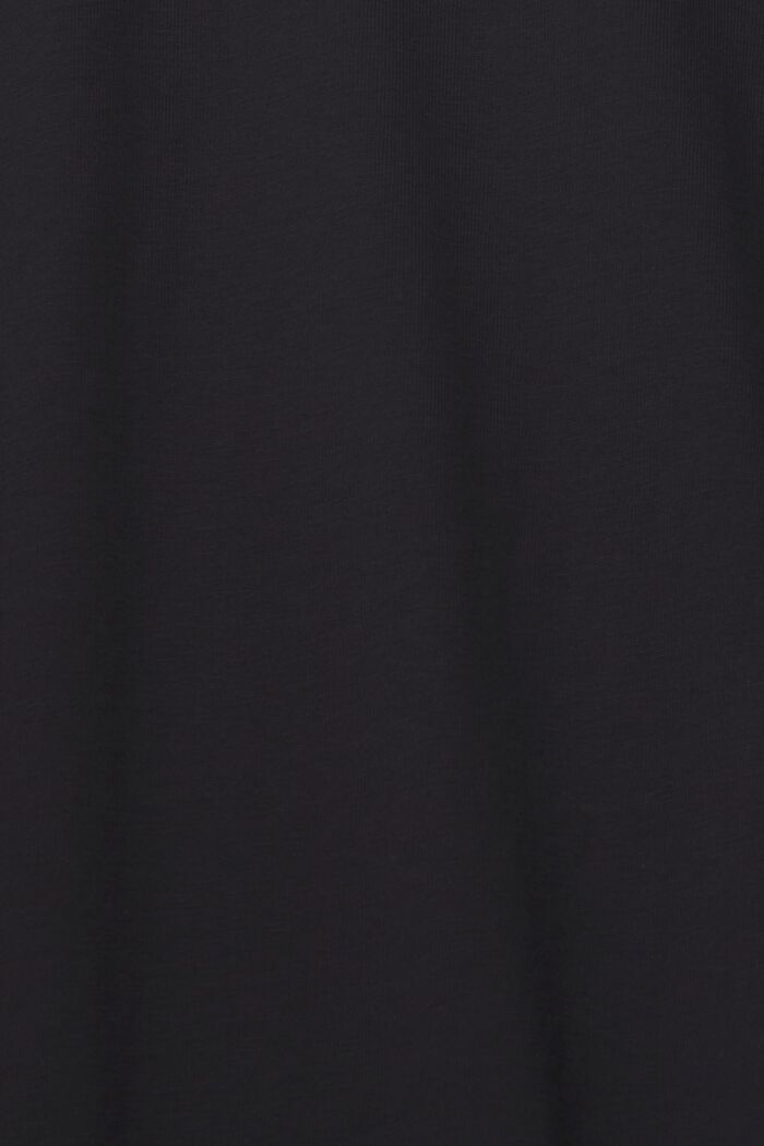 Žerzejové tričko s dlouhým rukávem, 100 % bavlna, BLACK, detail image number 1