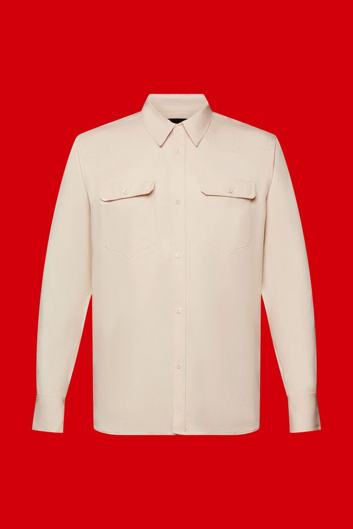 Splývavé tričko z lyocellu, LIGHT TAUPE, detail image number 6