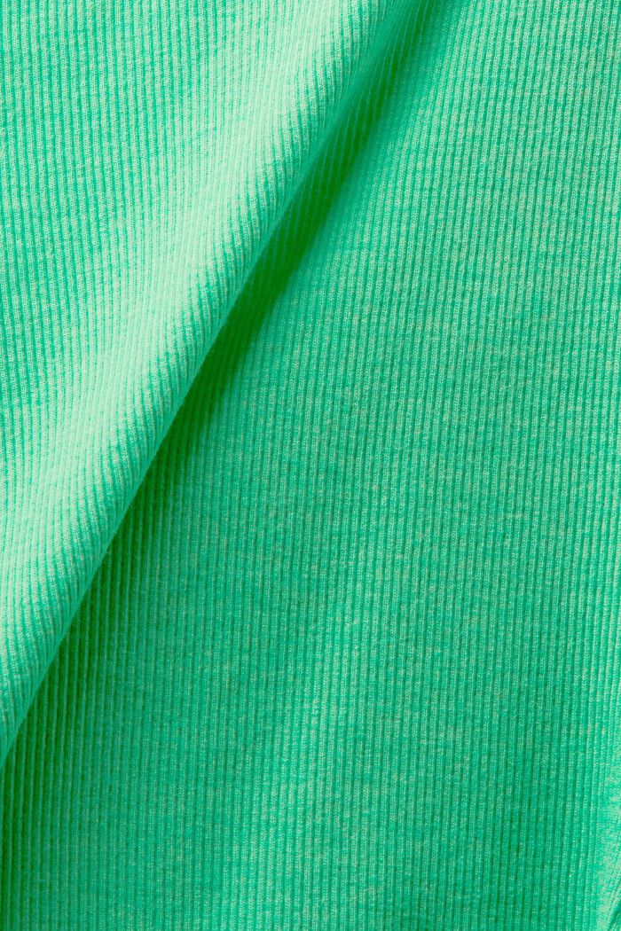 Žebrové tričko s odhalenými rameny, CITRUS GREEN, detail image number 5