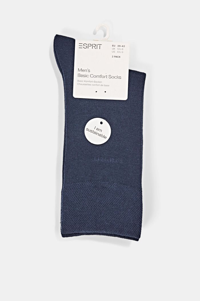 Ponožky ze směsi s bio bavlnou, 10 párů v balení, MARINE, detail image number 3