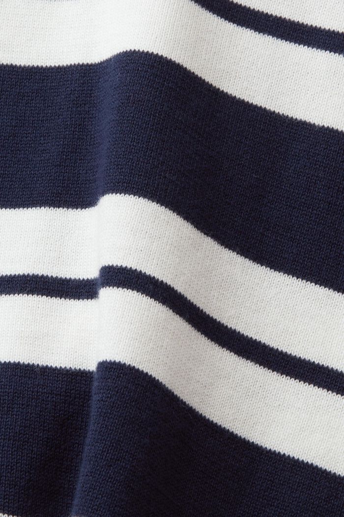 Oversize pulovr, 100 % bavlna, NAVY, detail image number 5