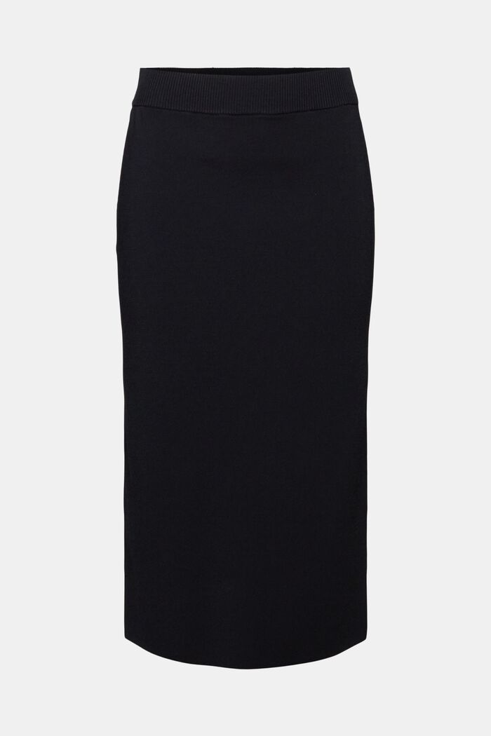 Midi sukně z materiálu Tech Knit, BLACK, detail image number 5