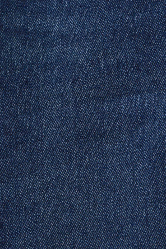 Retro klasické džíny s vysokým pasem, BLUE DARK WASHED, detail image number 5