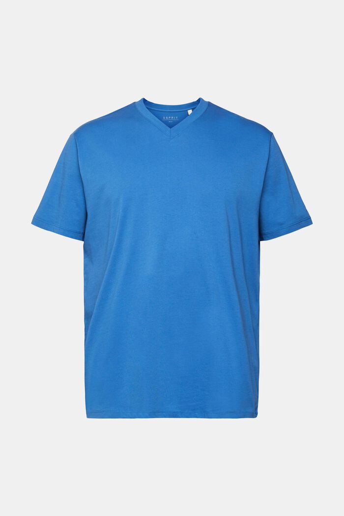 Žerzejové tričko, 100 % bavlna, BLUE, detail image number 2