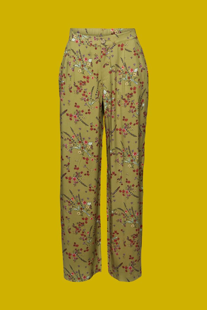 Kalhotami s širokými nohavicemi, LENZING™ ECOVERO™, PISTACHIO GREEN, detail image number 7
