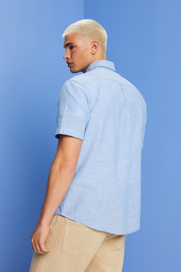 Bavlněná košile s propínacím límcem, LIGHT BLUE, detail image number 3