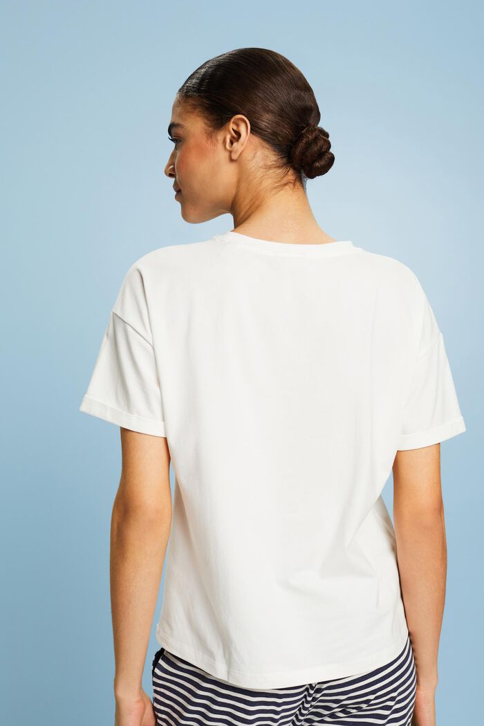 Pyžamové tričko, OFF WHITE, detail image number 2