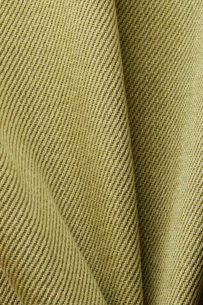 Denimové šortky s vysokým pasem a ohrnutými lemy, PISTACHIO GREEN, detail image number 5
