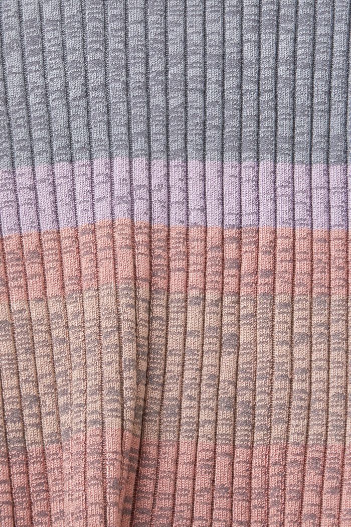 Pruhovaný pulovr z žebrové pleteniny, LENZING™ ECOVERO™, BLUE, detail image number 5