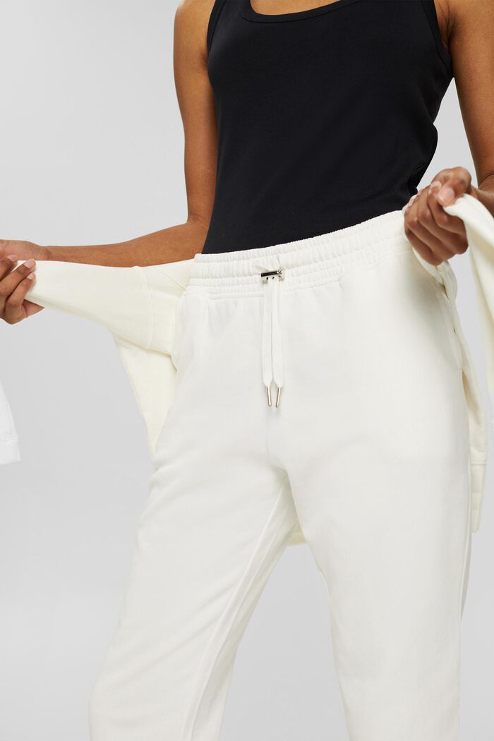 Joggingové kalhoty ze 100% bavlny, OFF WHITE, detail image number 2