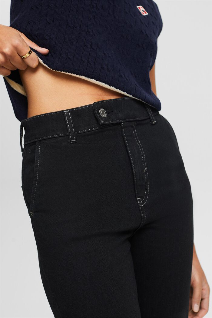 Slim džíny s vysokým pasem, BLACK RINSE, detail image number 2