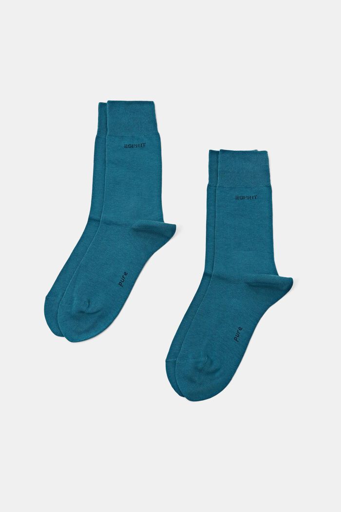 2 páry ponožek, bio bavlna, PEACOCK, detail image number 0