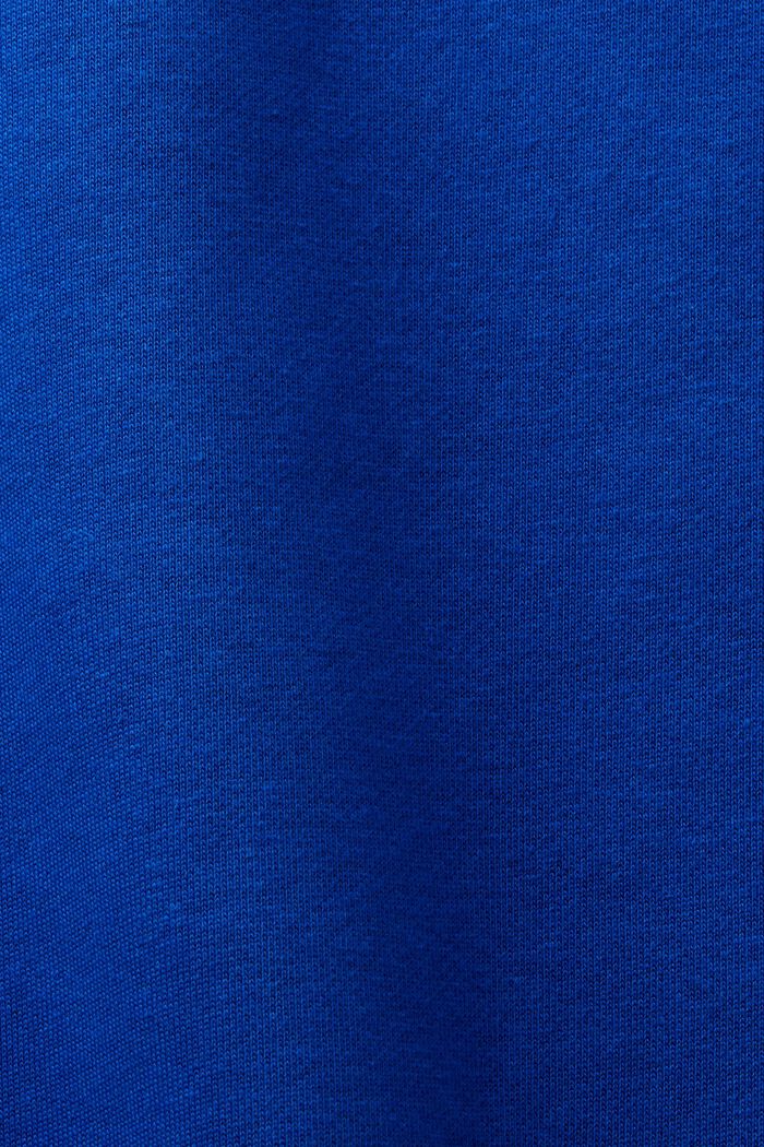 Unisex flísová mikina s logem, z bavlny, BRIGHT BLUE, detail image number 7