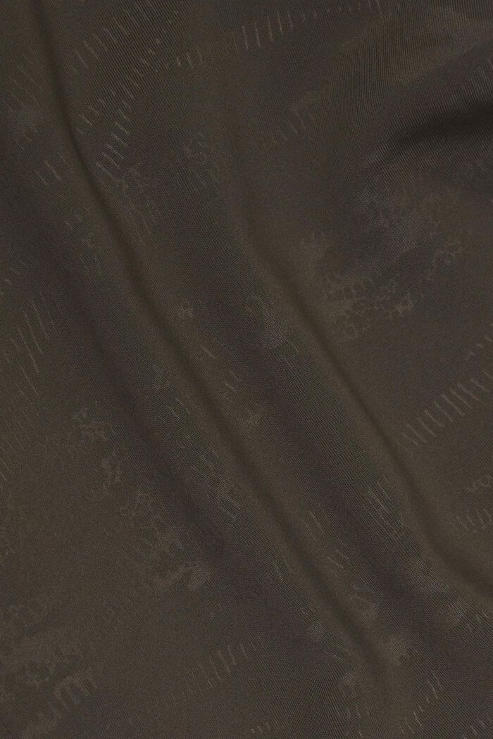 Vzorovaná sportovní bunda, E-DRY, DARK KHAKI, detail image number 4