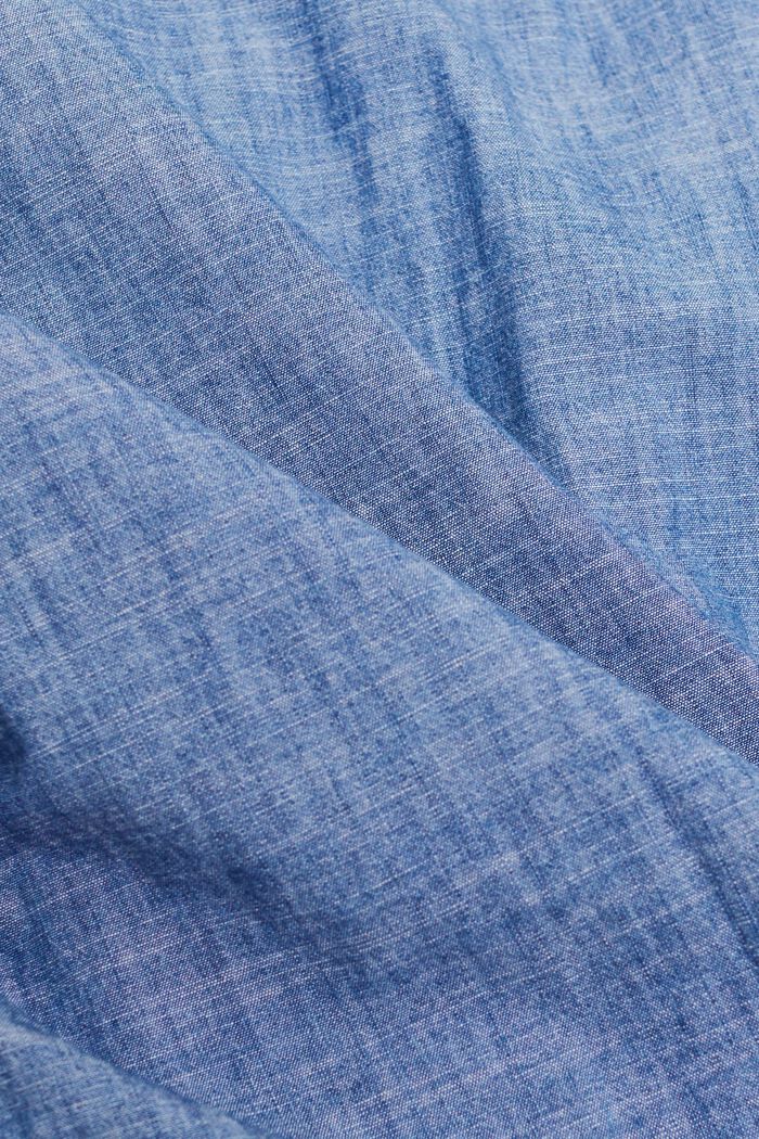 Propínací košile z materiálu chambray, BLUE MEDIUM WASHED, detail image number 6