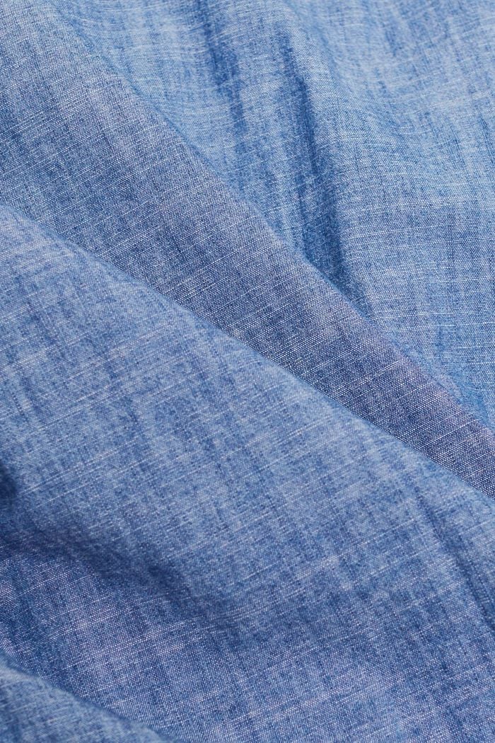 Džínová košile s propínacím límcem, BLUE MEDIUM WASHED, detail image number 6