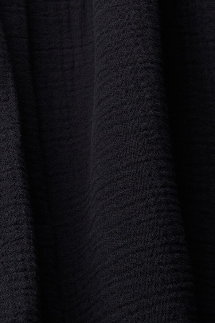 Midi sukně s pomačkaným efektem, BLACK, detail image number 5