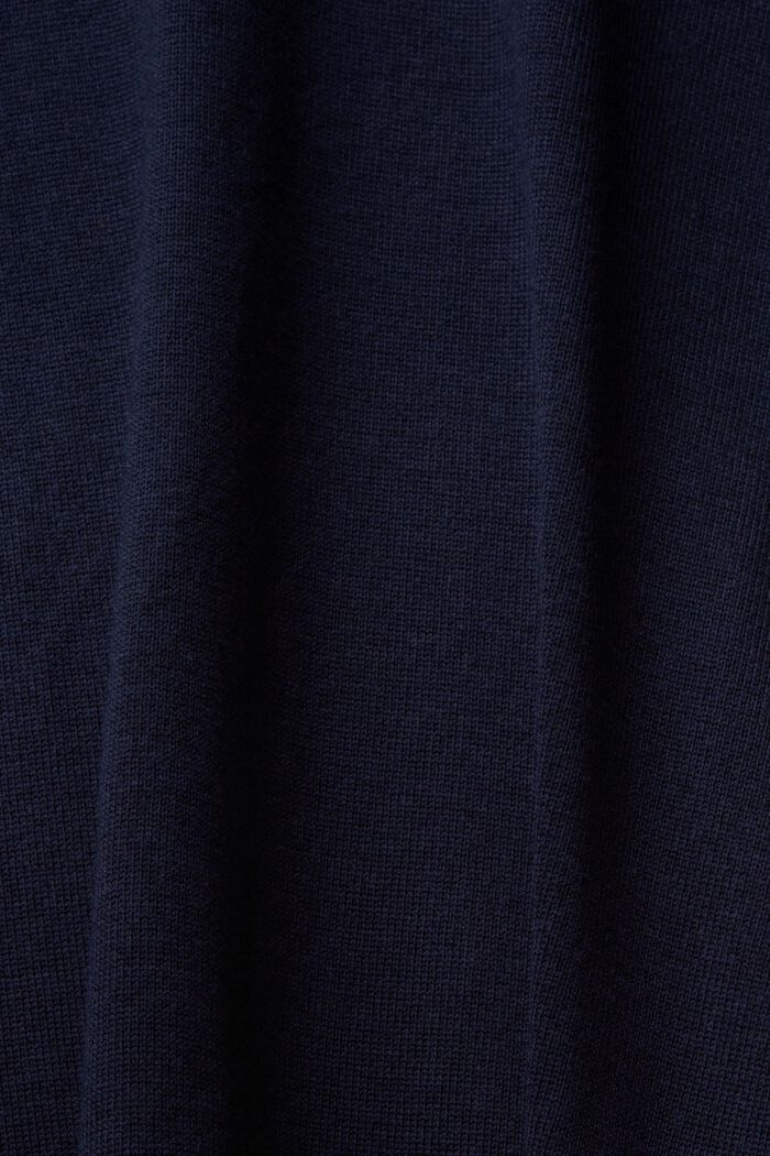Pletený svetr se špičatým výstřihem, NAVY, detail image number 6