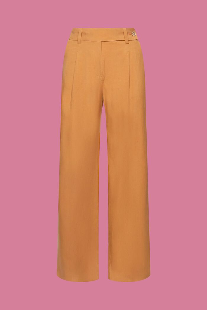 Kalhoty s širokými nohavicemi, TENCEL™, CAMEL, detail image number 7