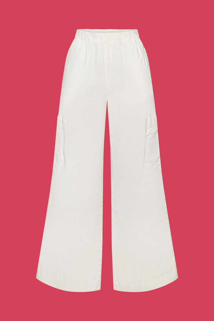 Cargo kalhoty bez zapínání, 100% bavlna, OFF WHITE, detail image number 6