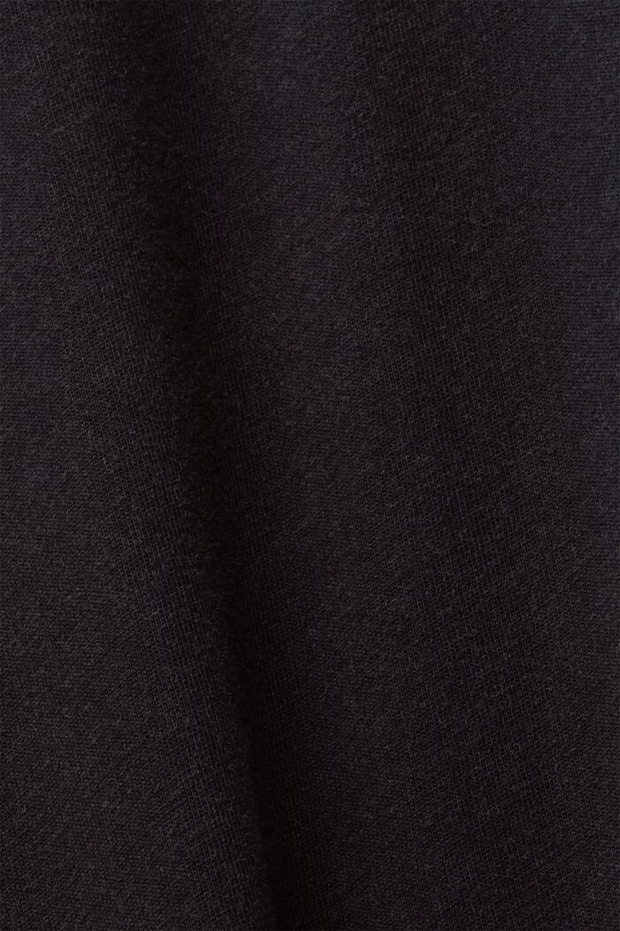 Žerzejové tričko, barvené po ušití, 100% bavlna, BLACK, detail image number 5