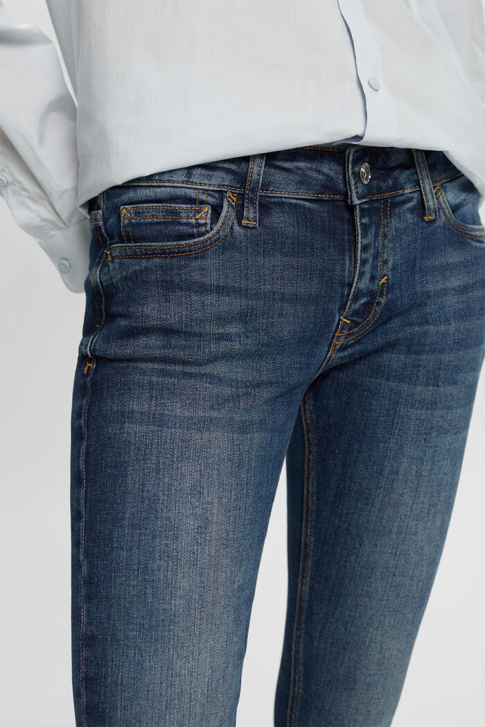 Skinny džíny s nízkým sedem, BLUE MEDIUM WASHED, detail image number 1