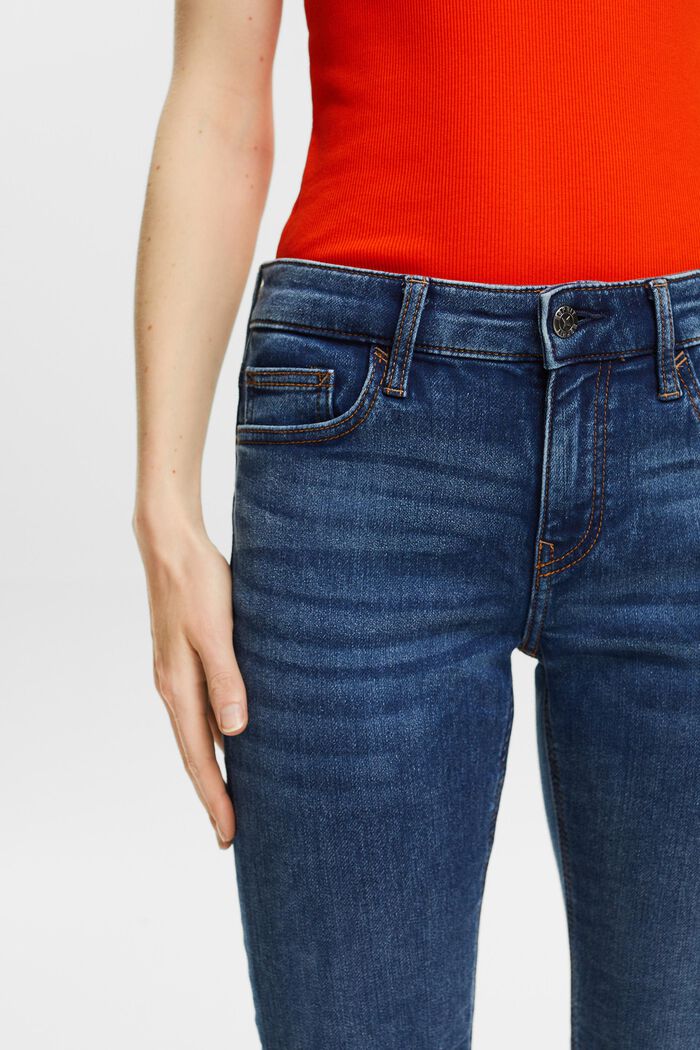 Strečové džíny s úzkým střihem Slim Fit, BLUE DARK WASHED, detail image number 4