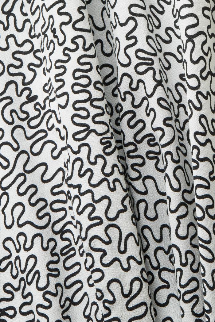 Midi šaty z potištěného krepu, OFF WHITE, detail image number 6