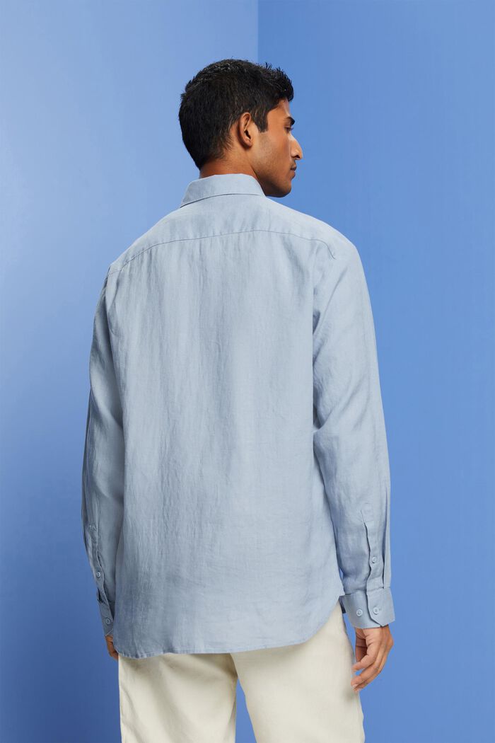 Lněná košile, LIGHT BLUE LAVENDER, detail image number 3