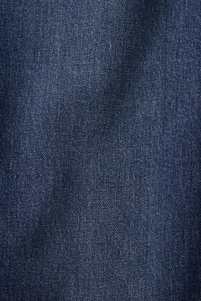 Džíny s vysokým pasem, ohrnuté rovné nohavice, BLUE MEDIUM WASHED, detail image number 1
