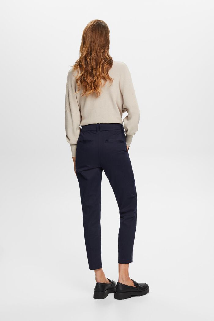 Kalhoty Slim Fit s vysokým pasem, NAVY, detail image number 3