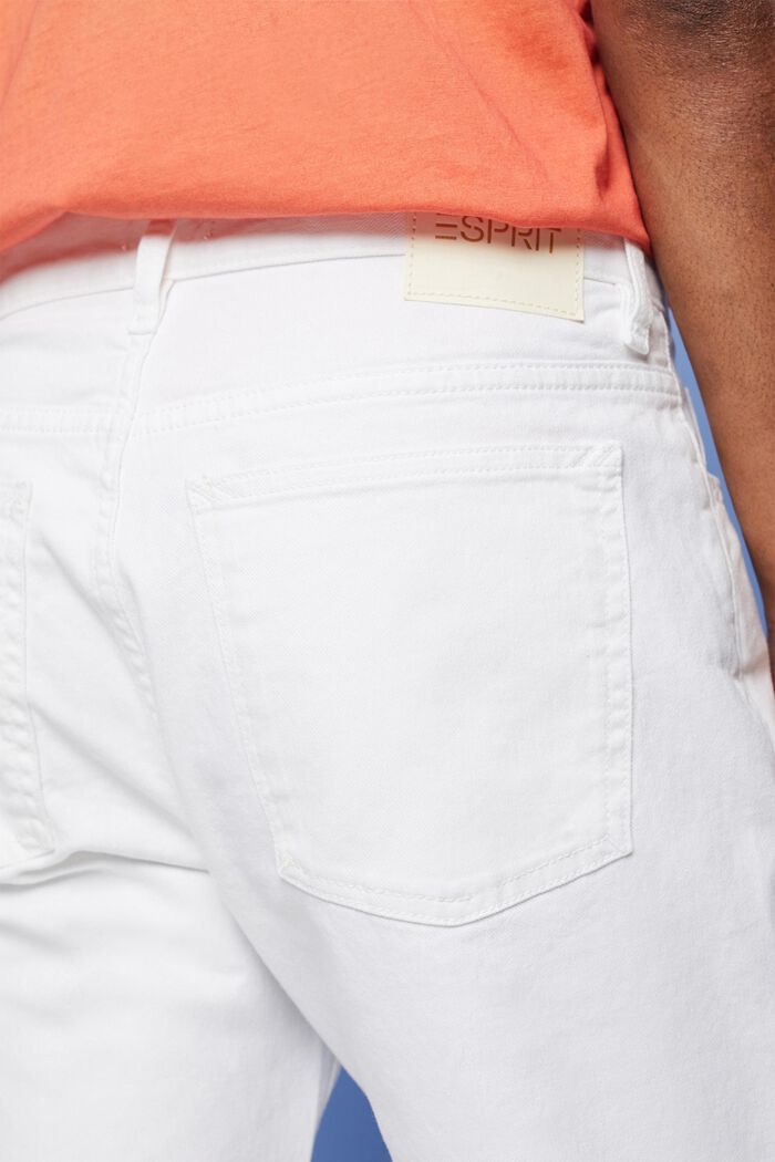 Bílé strečové džíny, WHITE, detail image number 4