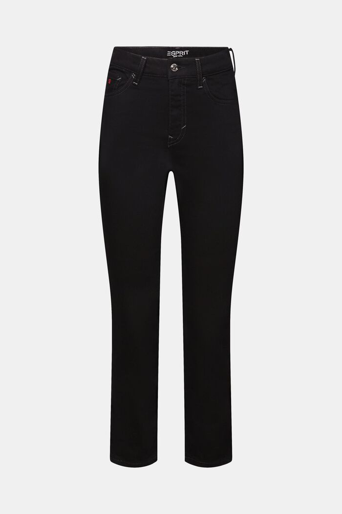 Retro Slim džíny s vysokým pasem, BLACK RINSE, detail image number 7