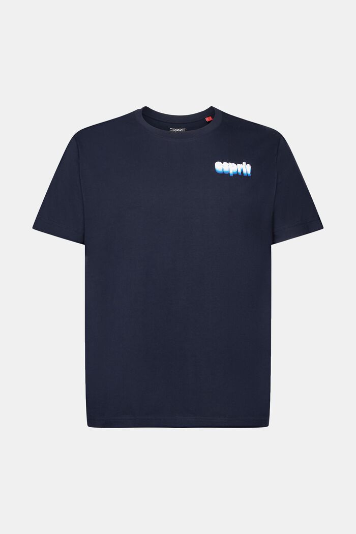 Žerzejové tričko s potiskem, 100 % bavlna, NAVY, detail image number 6