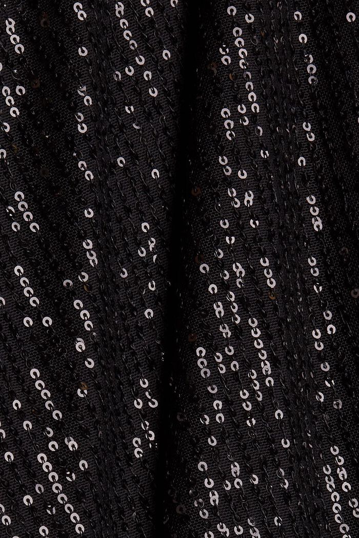 Minisukně s flitry a nařasením, BLACK, detail image number 4