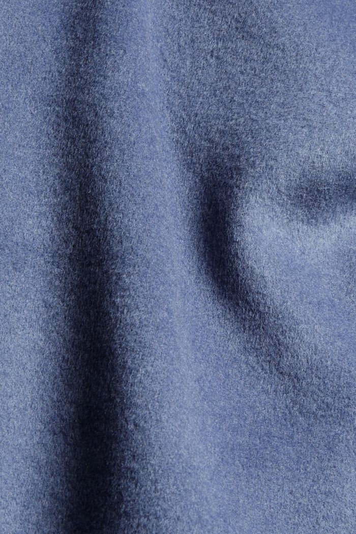 Košilová bunda ze směsi s vlnou, GREY BLUE, detail image number 4