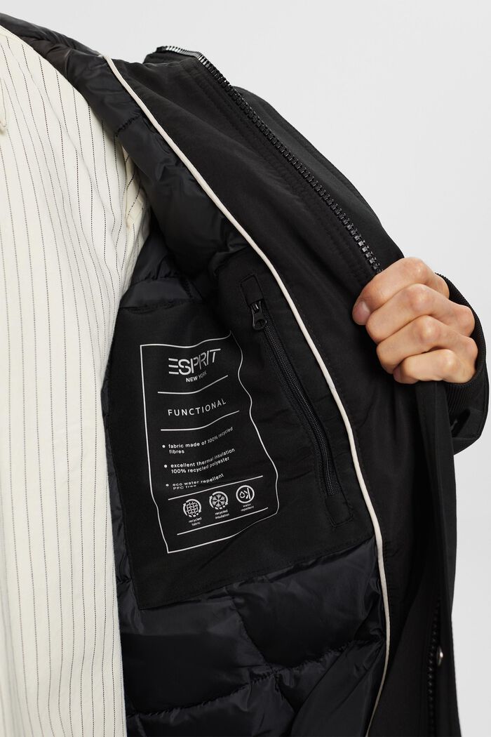 Zateplená softshellová bunda, BLACK, detail image number 4