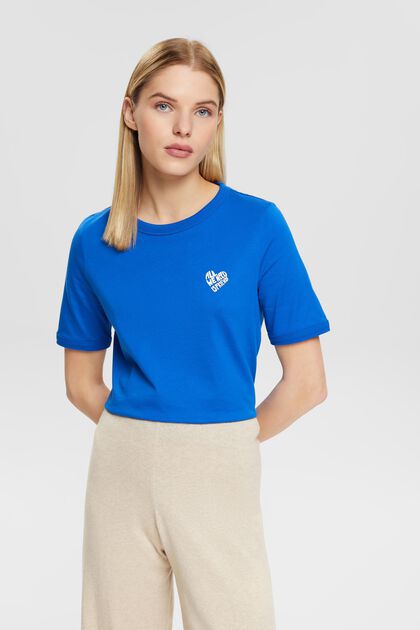 Bavlněné tričko s logem ve tvaru srdce