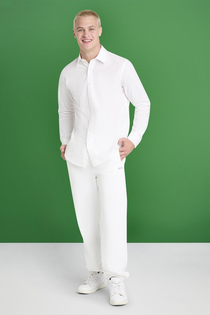 Košile z bavlněného popelínu, WHITE, detail image number 2