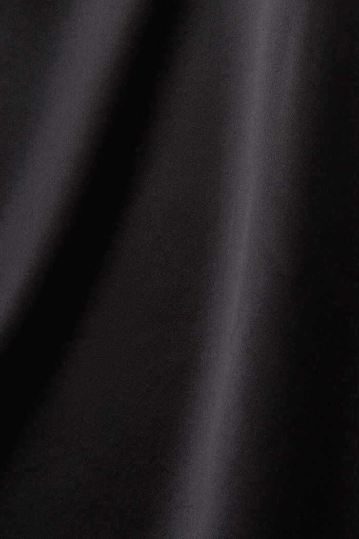 Halenka z hedvábného saténu, BLACK, detail image number 5