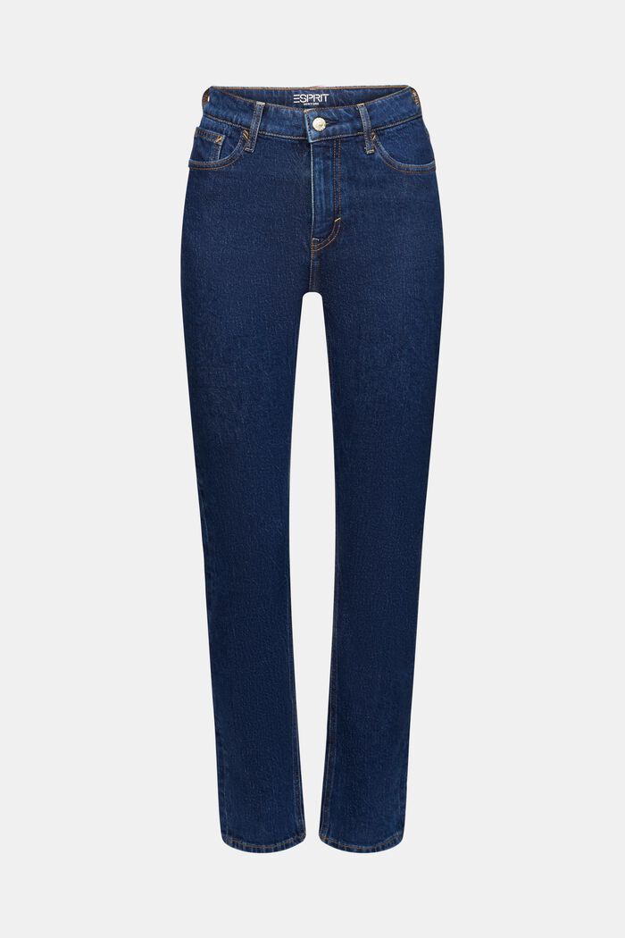 Retro Slim džíny s vysokým pasem, BLUE MEDIUM WASHED, detail image number 7