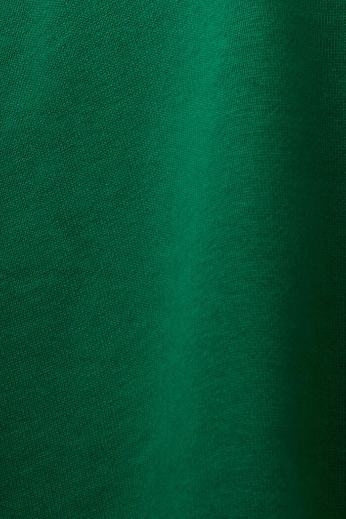 Mikina s kapucí a vyšitým logem, bio bavlna, DARK GREEN, detail image number 4