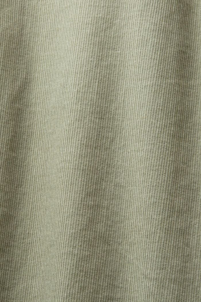 Manšestrová košile, 100% bavlna, DUSTY GREEN, detail image number 5