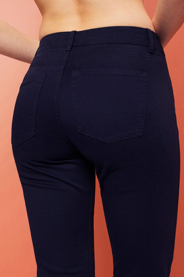 Capri kalhoty z bio bavlny, NAVY, detail image number 2