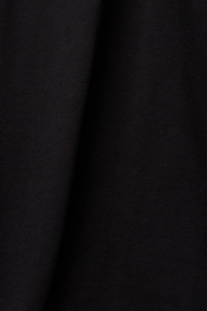 Tričko s prostřihy, ze směsi s bavlnou, BLACK, detail image number 6