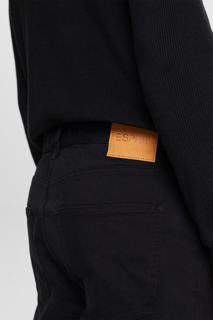 Klasické kalhoty s rovným střihem, BLACK, detail image number 4