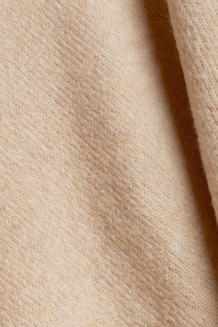S vlnou: pulovr se stojáčkem, SAND, detail image number 4